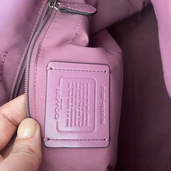 Coach Taylor Pebble Leather Tote Primrose 38312 - Picture 5 of 6